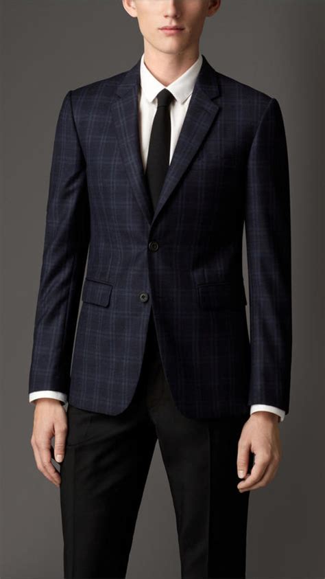 blazer burberry blau|Burberry suit men's.